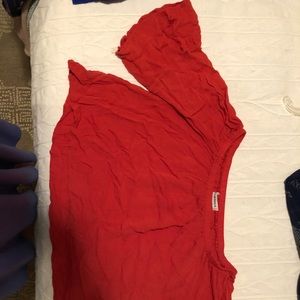 Off shoulder crop top